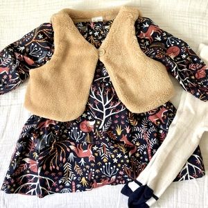 Carter’s Vest, dress and leggings